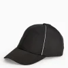 Black Piping Detail Sports Cap One Size