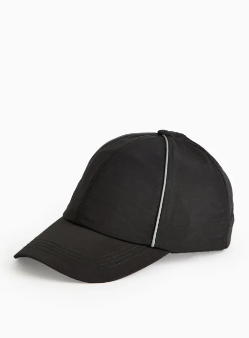 Black Piping Detail Sports Cap One Size