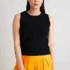 Black Pointelle Knit Vest Top 20
