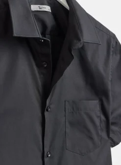 Black Regular Fit Easy Iron Shirts 2 Pack 14.5