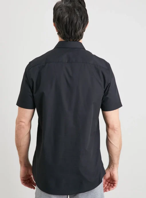 Black Regular Fit Shirts 2 Pack 15.5