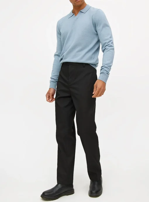 Black Regular Fit Tailored Trousers W44 L31