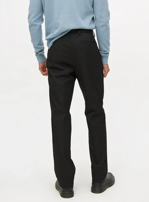 Black Regular Fit Tailored Trousers W44 L31