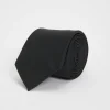 Black Satin Tie One Size
