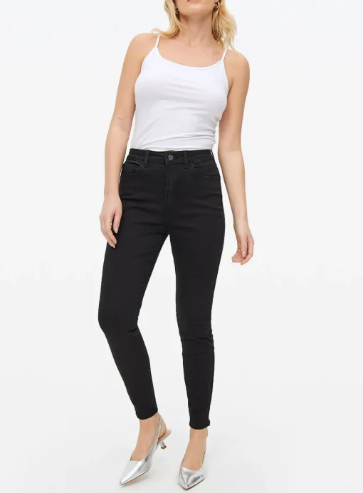 Black Shape High Waisted Skinny Jeans 8L