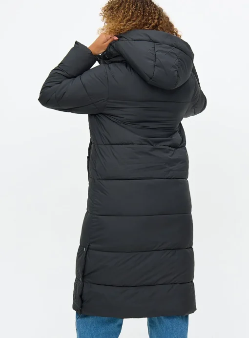 Black Shower Resistant Duvet Coat L