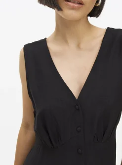 Black Sleeveless Tea Dress 8