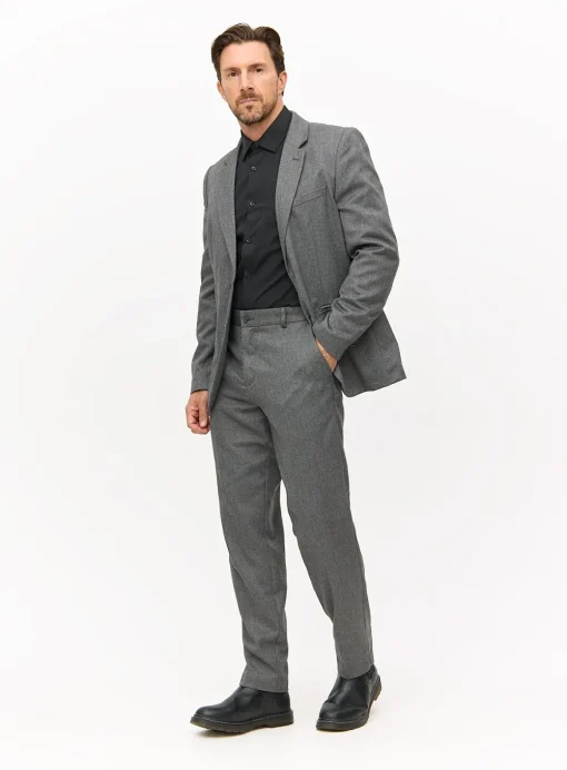 Black Slim Fit Long Sleeve Shirts 2 Pack 17.5