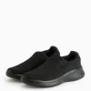 Black Slip-On Wedge Sole Trainers 10
