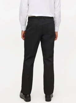 Black Smart Regular Fit Trousers W40 L31