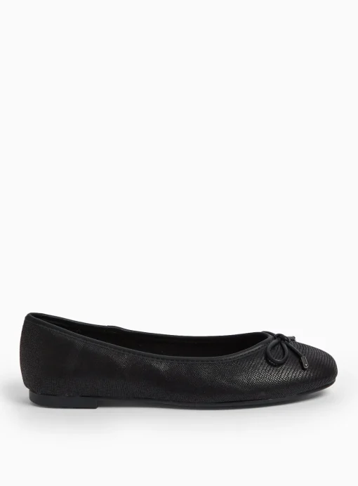 Black Snake Design Ballerina Pumps 3