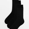 Black Socks 3 Pack 6-8.5