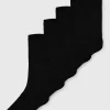 Black Sports Socks With Arch Support 5 Pack 6-8.5