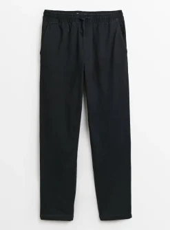 Black Straight Leg Pull On Chinos XL