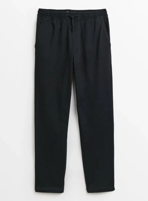 Black Straight Leg Pull On Chinos XL