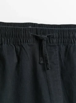 Black Straight Leg Pull On Chinos XL