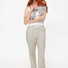 Black Striped Woven Pyjama Bottoms 16