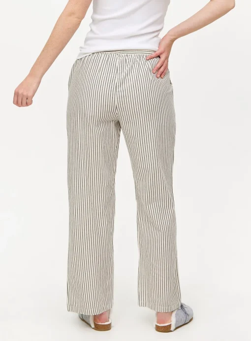 Black Striped Woven Pyjama Bottoms 16