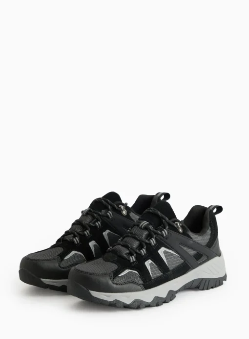 Black Suede Waterproof Hiking Trainers 8