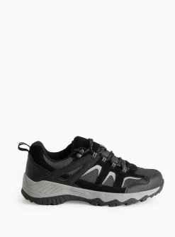 Black Suede Waterproof Hiking Trainers 8