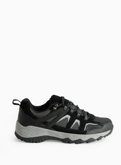 Black Suede Waterproof Hiking Trainers 8