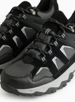 Black Suede Waterproof Hiking Trainers 8