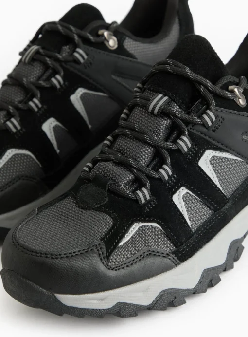 Black Suede Waterproof Hiking Trainers 8