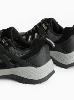 Black Suede Waterproof Hiking Trainers 8
