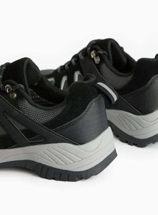 Black Suede Waterproof Hiking Trainers 8