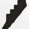 Black Supersoft Socks 5 Pack 4-8