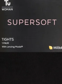 Black Supersoft Tights With TENCEL™ Modal S