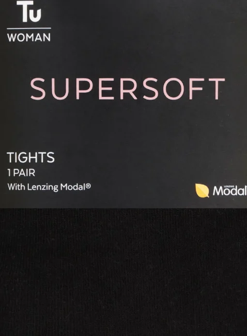 Black Supersoft Tights With TENCEL™ Modal S