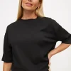 Black Textured Design T-Shirt 12
