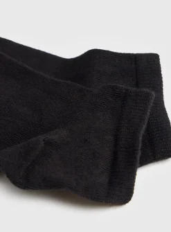 Black Trainer Socks 3 Pack 4-8