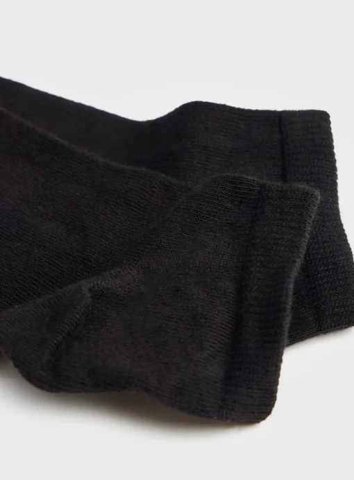 Black Trainer Socks 3 Pack 4-8