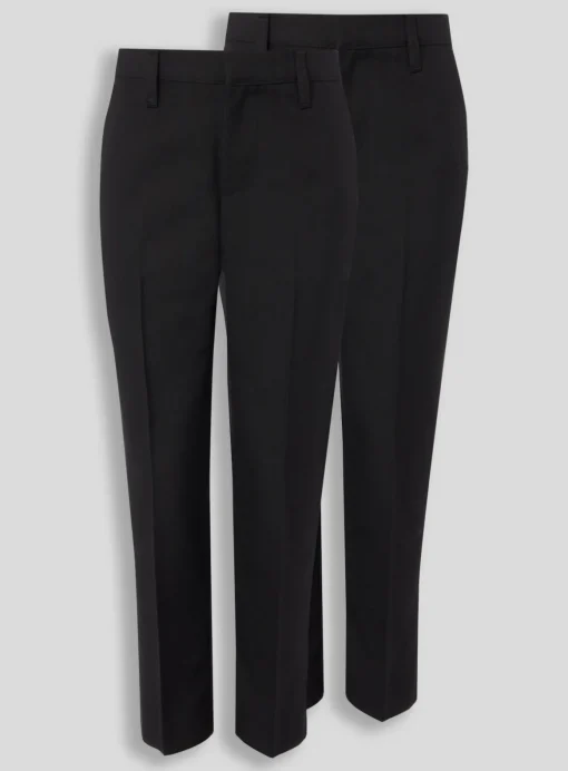 Black Trousers 2 Pack Skinny Fit 4 years