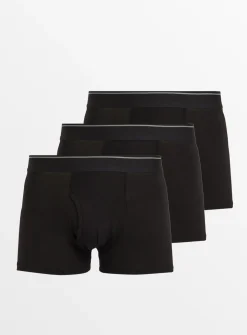 Black Trunks 3 Pack XXXXL