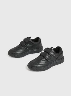 Black Twin Strap Shoes 10 Infant