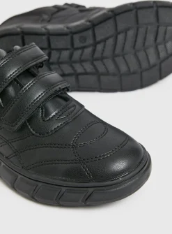 Black Twin Strap Shoes 10 Infant