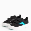 Black Twin Strap Skater Shoe 8 Infant