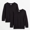 Black V-Neck Jumper 2 Pack 9 years