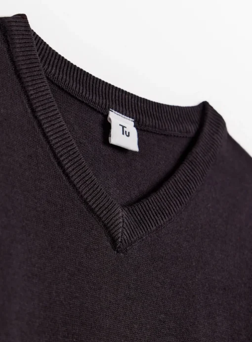 Black V-Neck Jumper 2 Pack 9 years