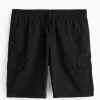 Black Washed Cargo Shorts 40