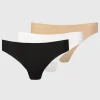 Black, White & Beige High Leg No VPL Knickers 3 Pack 14