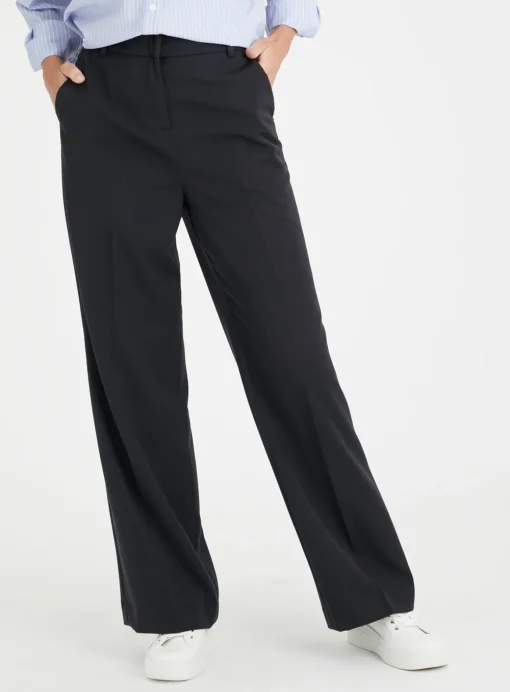 Black Wide Leg Trousers 14R