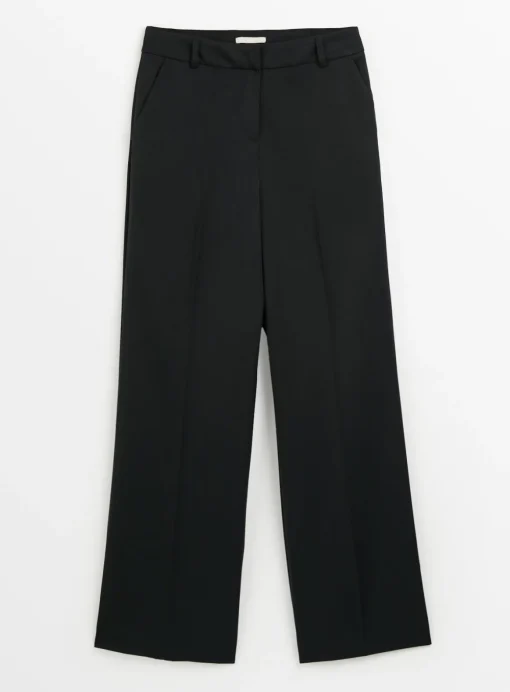 Black Wide Leg Trousers 14R