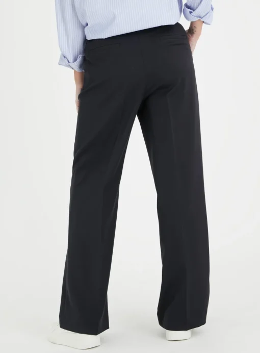 Black Wide Leg Trousers 14R