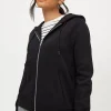 Black Zip-Through Coord Hoodie M