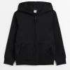 Black Zip-Through Hoodie 5 years