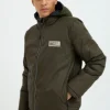 BLEND Lightweight Khaki/Black Reversible Padded Jacket S